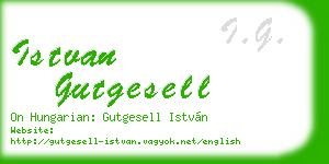 istvan gutgesell business card